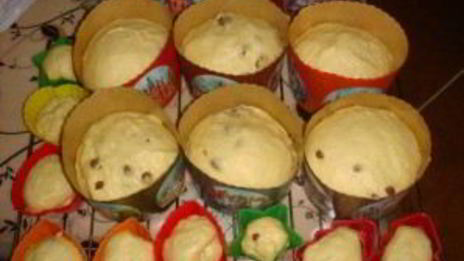 пасхальные куличи с изюмом