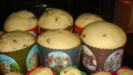 пасхальные куличи с изюмом