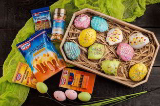 Пасхальные пряники в форме яиц