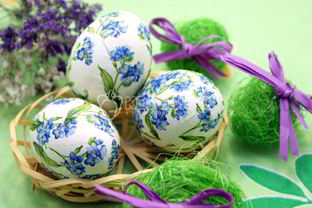 Пасхальные яйца Цветочный декупаж