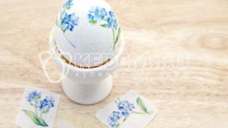 пасхальные яйца цветочный декупаж