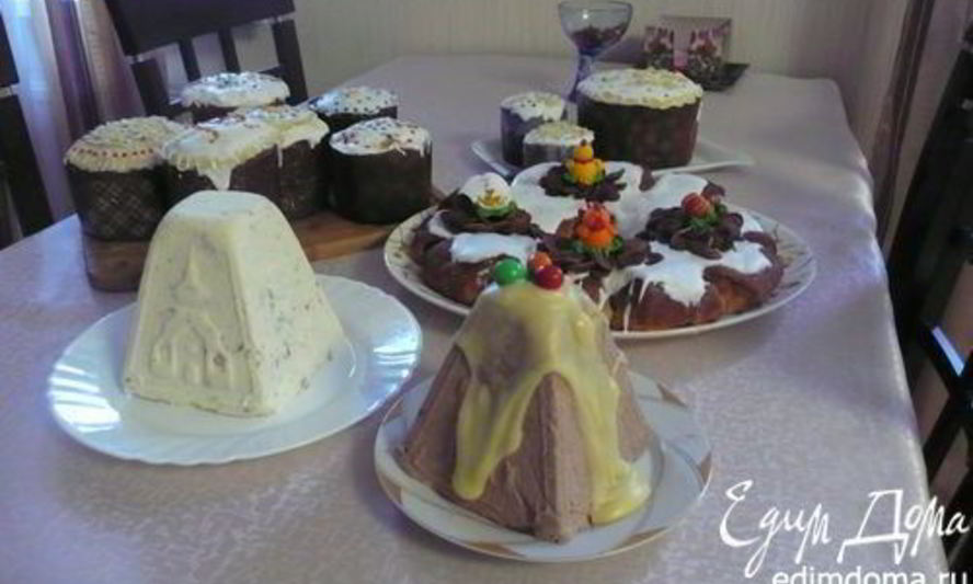 Рецепт творожной пасхи с шоколадом