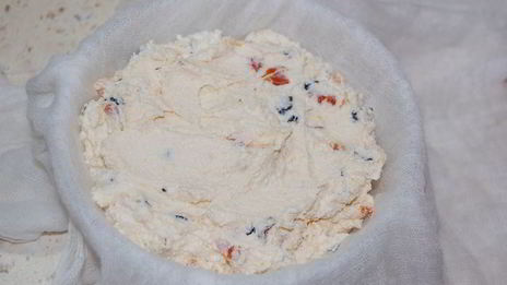 творожная пасха с сухофруктами