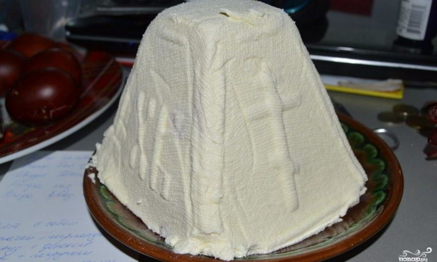 Рецепт творожной пасхи в брикетах