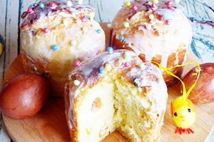 Творожный кулич