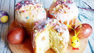 Творожный кулич