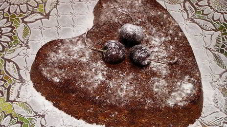 пудинг с черешней