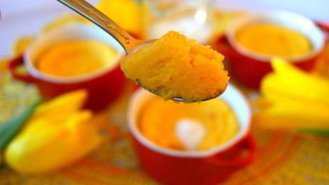 пудинг с яблоком и тыквой