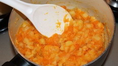 пудинг с яблоком и тыквой