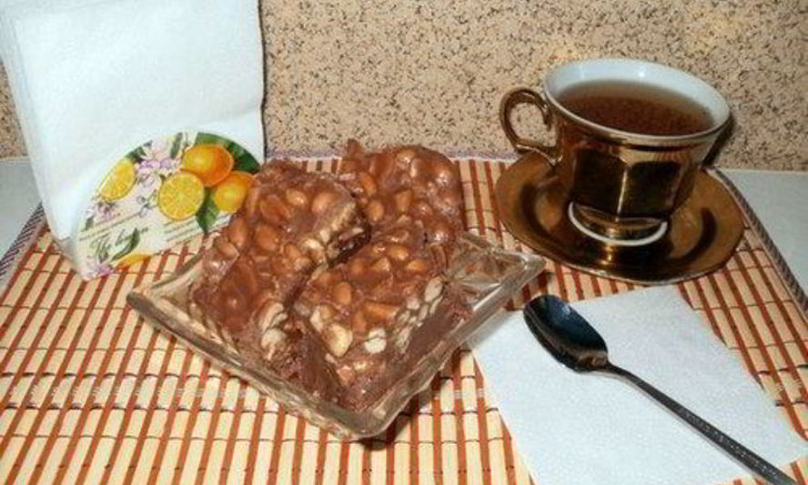 Рецепт домашнего щербета с дробленым арахисом