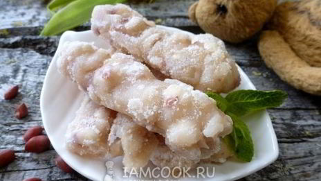 сметанный щербет с арахисом