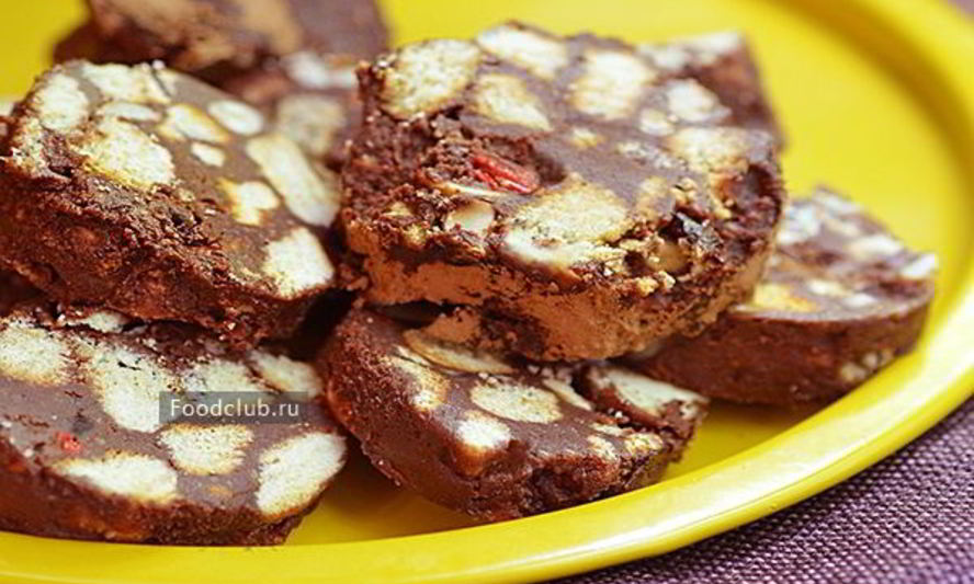 Рецепт шоколадной колбасы