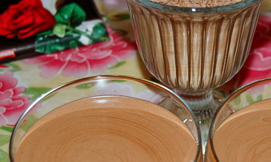 Рецепт шоколадна-сливочного десерт