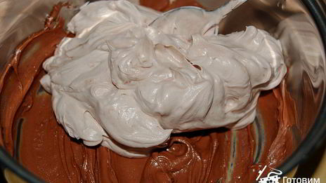 шоколадно-сливочный десерт