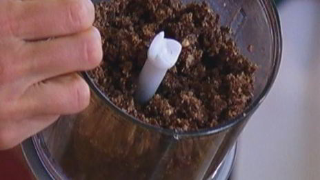 шоколадный крамбл с грушами