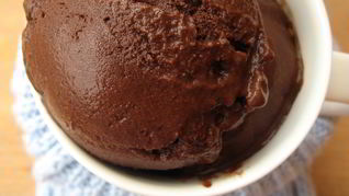 Шоколадный сорбет с корицей, мусковадо и перцем чили