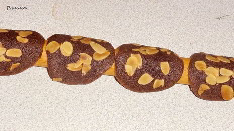 шоколадные чипсы с миндалем