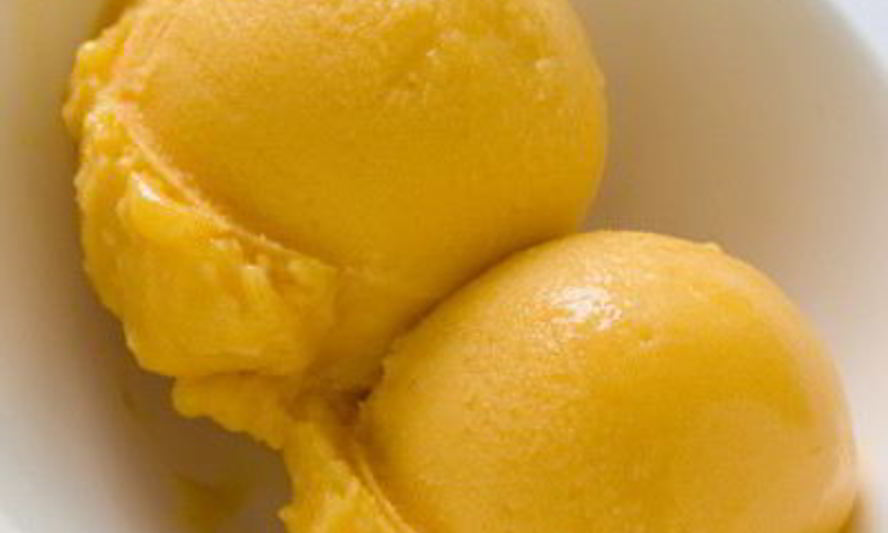 Рецепт сливочного сорбета из манго