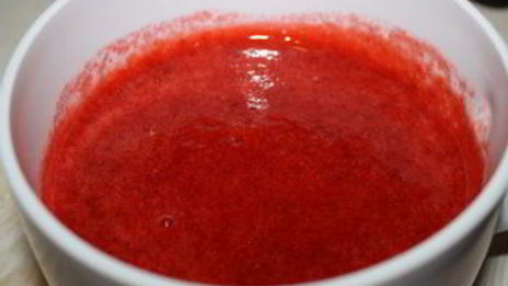 сметанно-клубничное желе