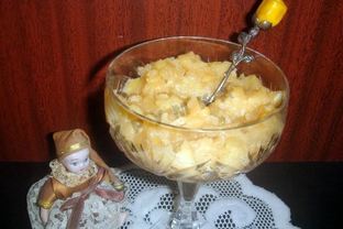 Яблочное пюре со сгущенкой