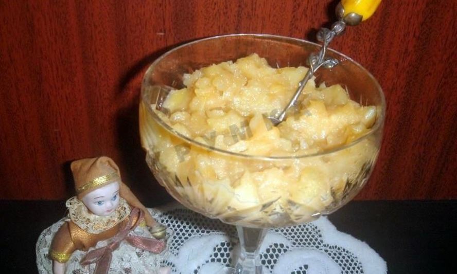 Рецепт яблочного пюре со сгущенкой