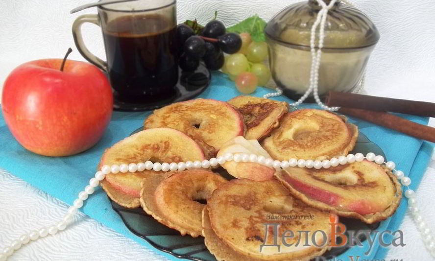 Рецепт яблок в кляре с корицей