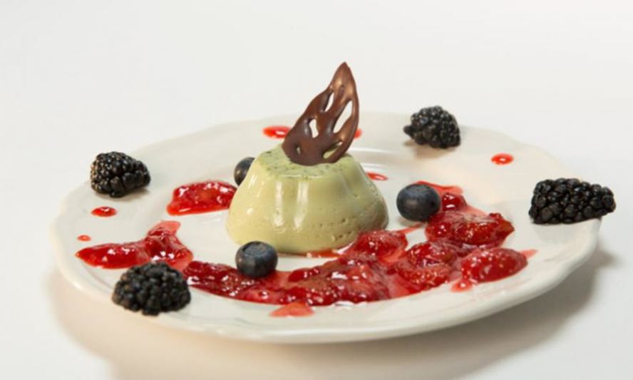 Рецепт зеленой панны-котты