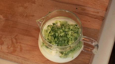 бешбармак с кисломолочным продуктом