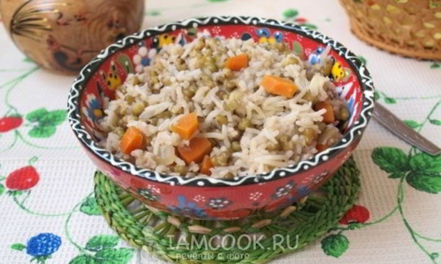 Рецепт гарнира из риса с машем