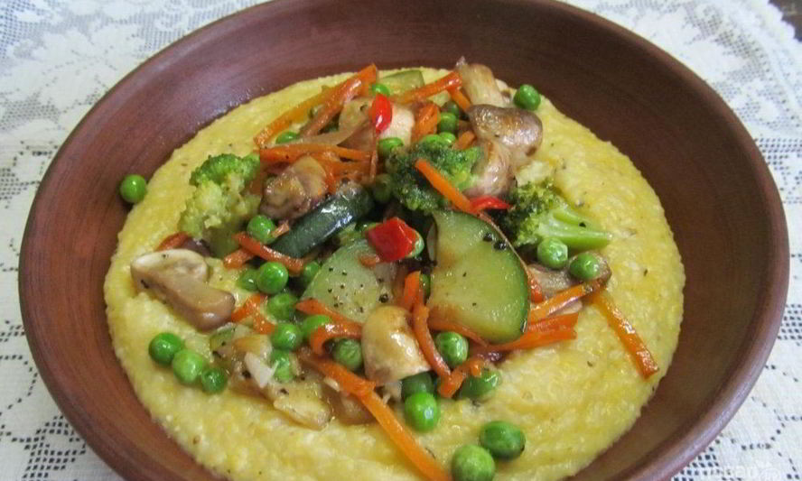 Рецепт гарнира к кукурузной каше