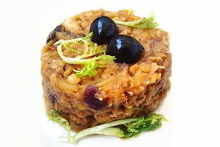 Чечевица с шампиньонами и кабачком