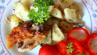 Картофель курино-грибной