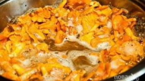 картофель отварной с грибами