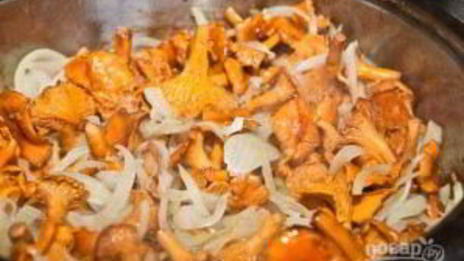 картофель отварной с грибами