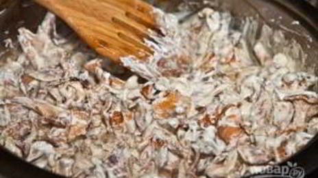 картофель отварной с грибами