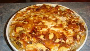 Картофель с фаршем и сыром запеканка в духовке