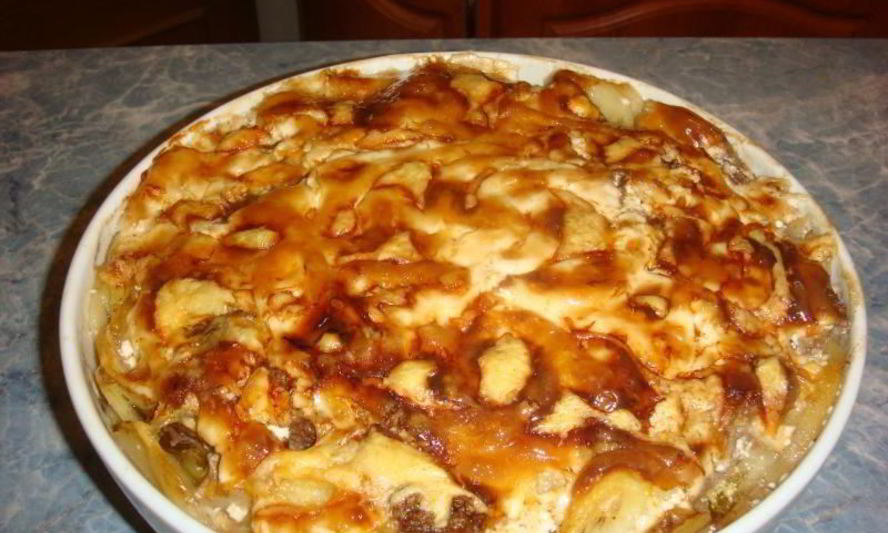 Рецепт картофеля с фаршем и сыром запеканка в духовке