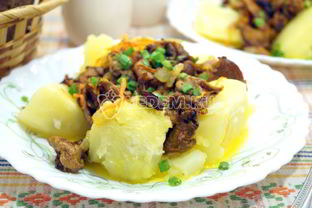 Картофель с грибами