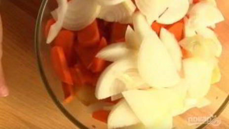 картофель с курицей в рукаве в духовке