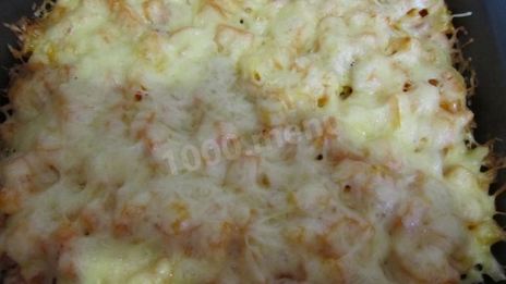 картофель с сосиской в духовке