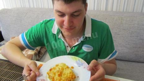 картофель с сосиской в духовке