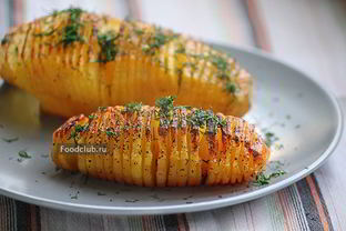 Картофель веером