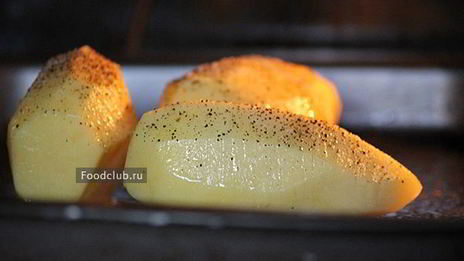 картофель веером