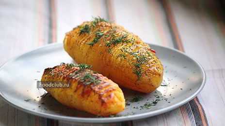 картофель веером