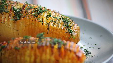 картофель веером