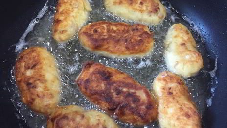 картофельные крокеты с куриным фаршем