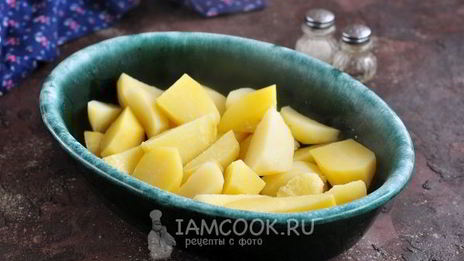 картошка с баклажанами и помидорами в духовке