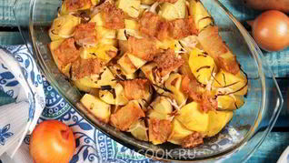 Картошка с салом в духовке