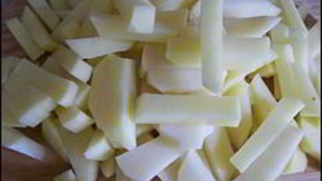 картошка жаренная с салом