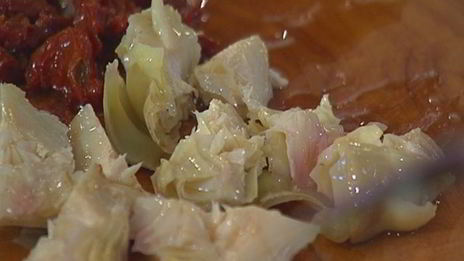 красный рис с артишоками и кардамоном